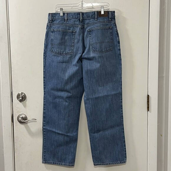 LL Bean Mens Denim Blue Jeans Straight Leg Classic Fit Medium Wash Size  36 X 29 - Picture 3 of 11
